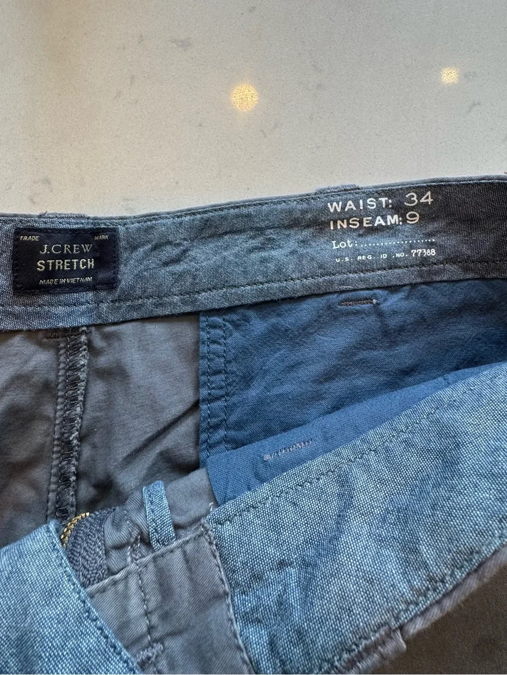 J. Crew Gray Stretch Chino Shorts